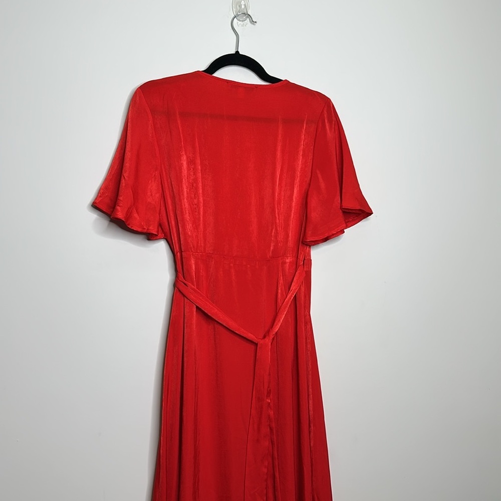 Flying Tomato Red Wrap Dress - Picture 7 of 8